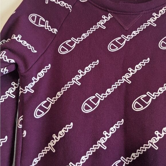 Youth Champion Purple Logo Sweatshirt L - Picture 3 of 4